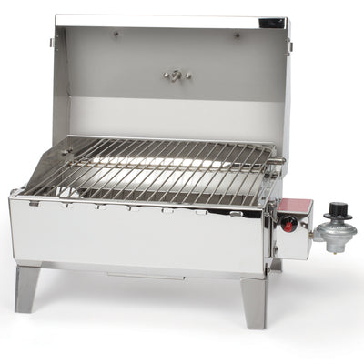 Camco  Grill-Stow N Go 125 Portable Propane Grill w/Temperature Gauge (Open Box) - VMInnovations