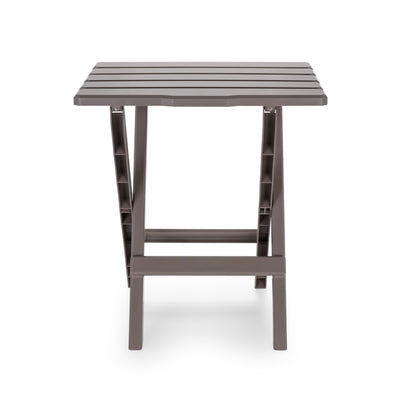 Camco Adirondack Style Folding Plastic Large Table for Indoor or Outdoor Use - VMInnovations