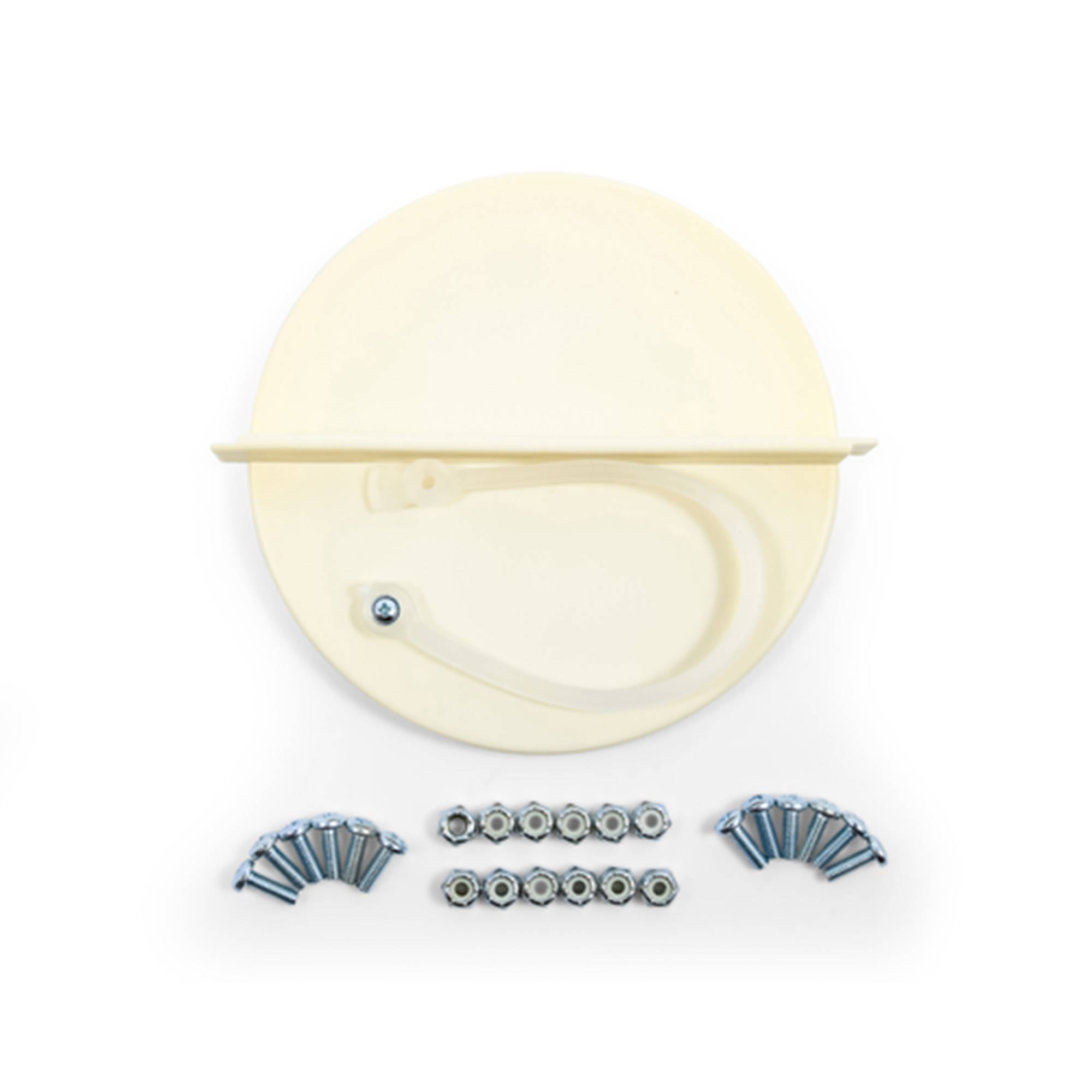 Camco Cap Kit Tank Cover with Caps and Lanyard for RV Propane, Beige (Open Box) - VMInnovations