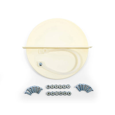 Camco Cap Kit Tank Cover with Caps and Lanyard for RV Propane, Beige (Open Box) - VMInnovations