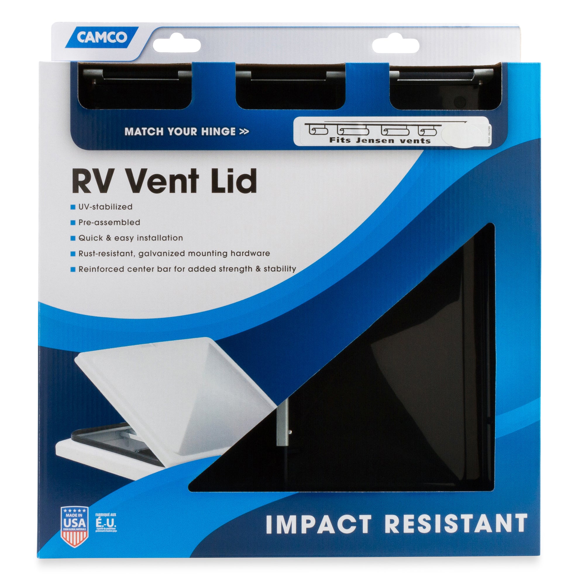 Camco Vent Lid for 14 x 14 Inch Vents Fits with Jensen Pre 1994 Models, Smoke