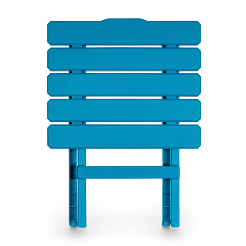 Camco Adirondack Style Folding Plastic Large Table, Indoor or Outdoor Use, Aqua