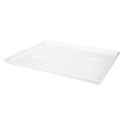 Camco Washing Low Profile Drain Pan with PVC Fitting and Locknut,White(Open Box)