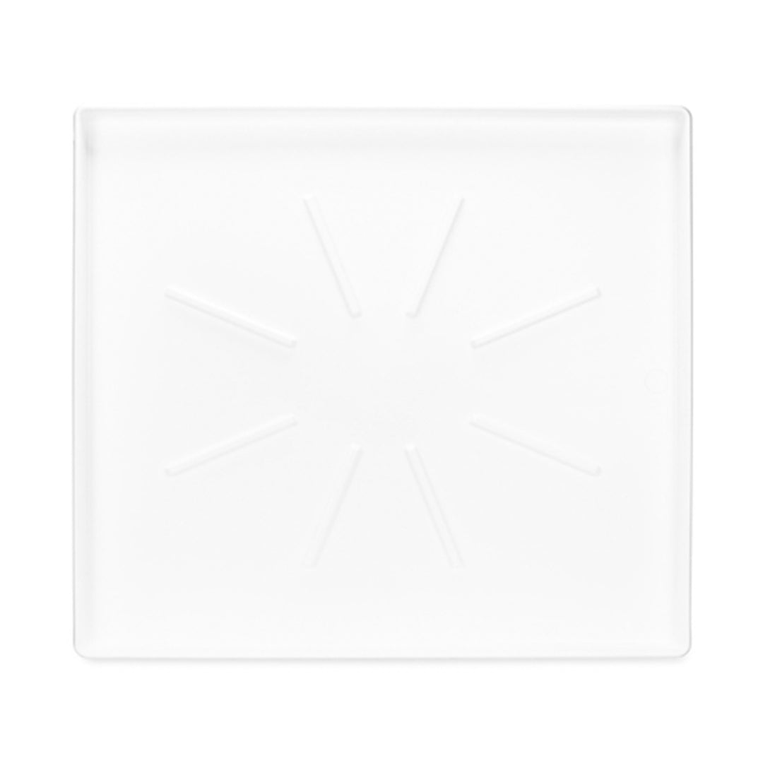 Camco Washing Low Profile Drain Pan with PVC Fitting and Locknut,White(Open Box)