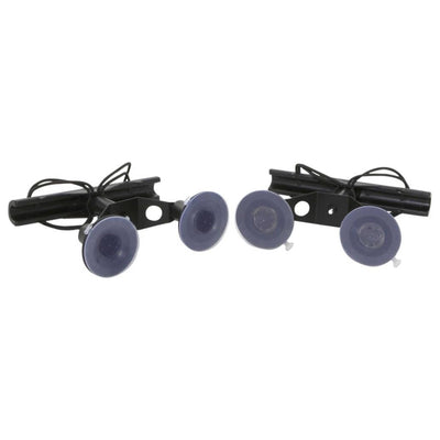 Vac Rac Quad Rack Fly Rod Mount Carrier Suction Cup, 4 Rods, Black (Open Box)