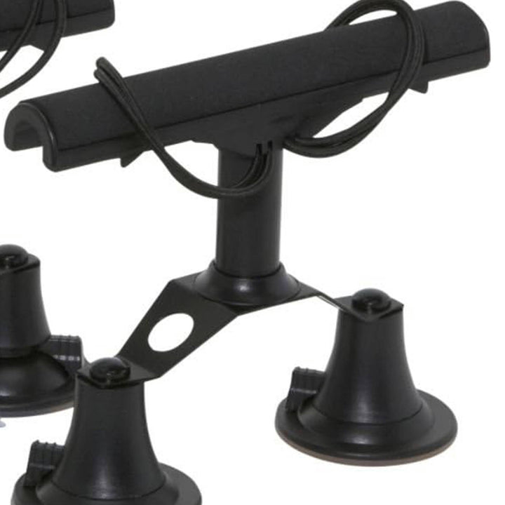 Vac Rac Quad Rack Fly Rod Mount Carrier Suction Cup, 4 Rods, Black (Open Box) - VMInnovations