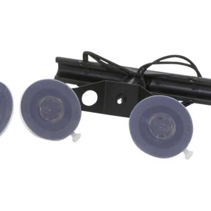 Vac Rac Quad Rack Fly Rod Mount Carrier Vacuum Suction Cup, Holds 4 Rods, Black