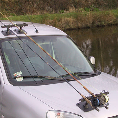 Vac Rac Pro Combi Magnetic Base T Bar Design Rod Rack Holds Up To 8 Rods, Black