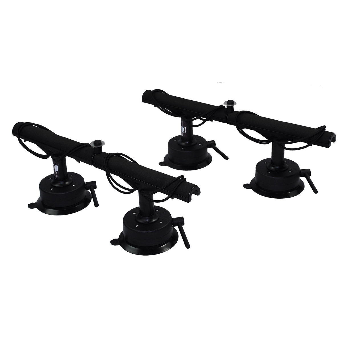 Vac Rac Pro Standard Vacuum Base T Bar Design Rod Rack Holds Up To 8 Rods, Black