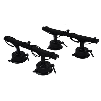 Vac Rac Pro Standard Vacuum Base T Bar Design Rod Rack Holds Up To 8 Rods, Black