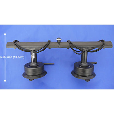 Vac Rac Pro Standard Vacuum Base T Bar Design Rod Rack Holds Up To 8 Rods, Black