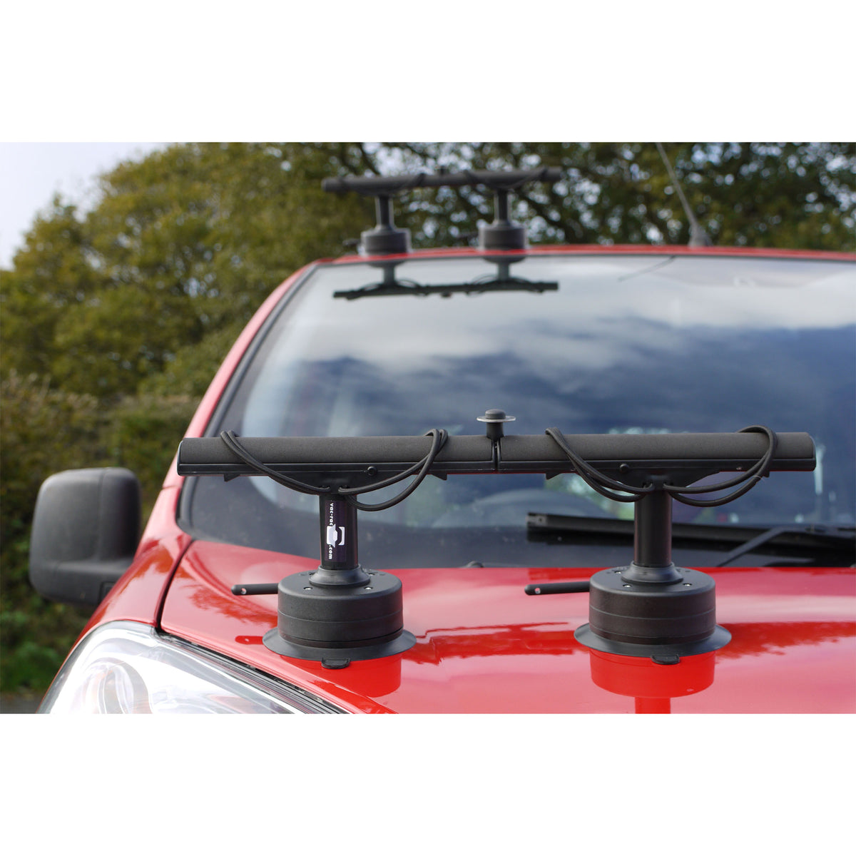 Vac Rac Pro Standard Vacuum Base T Bar Design Rod Rack Holds Up To 8 Rods, Black