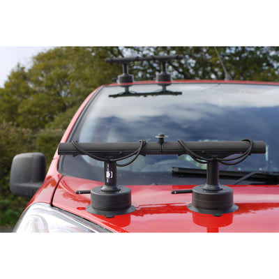 Vac Rac Pro Standard Vacuum Base T Bar Design Rod Rack Holds Up To 8 Rods, Black