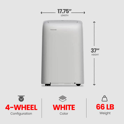 Toshiba 12000BTU Portable Electric Cord Air Conditioner (For Parts) - VMInnovations