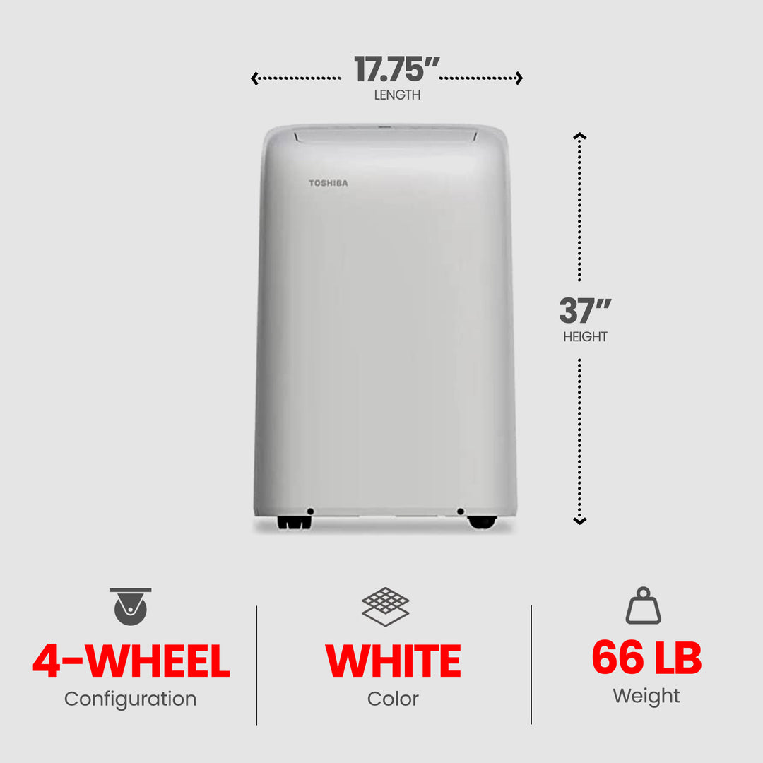 Toshiba 12000BTU Portable Electric Cord Air Conditioner (Open Box) - VMInnovations