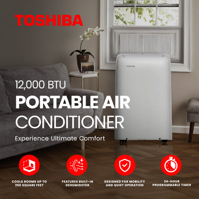 Toshiba 12000BTU Portable Electric Cord Air Conditioner (Open Box)