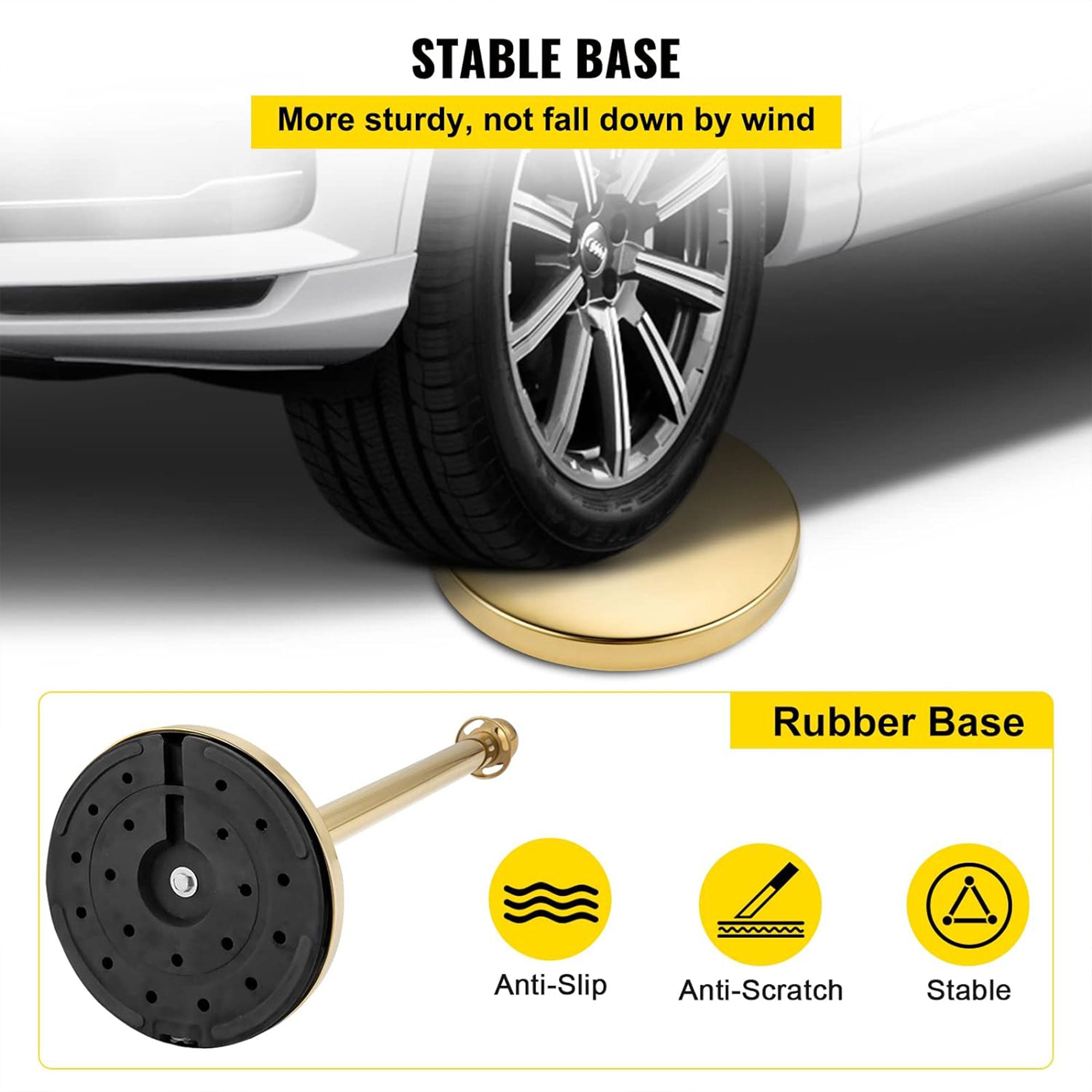 Vevor Velvet Ropes and Stanchion Post with Ball Top for Crowd Control Barriers - VMInnovations