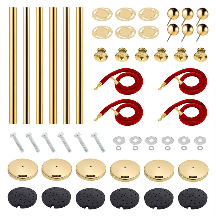 Vevor Velvet Ropes and Stanchion Post w/Ball Top for Crowd Control (Open Box) - VMInnovations