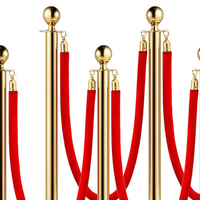 Vevor Velvet Ropes and Stanchion Post w/Ball Top for Crowd Control (Open Box) - VMInnovations