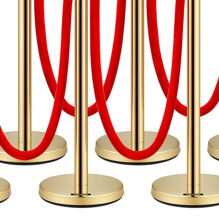 Vevor Velvet Ropes and Stanchion Post with Ball Top for Crowd Control Barriers