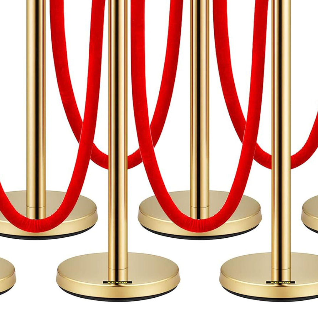 Vevor Velvet Ropes and Stanchion Post w/Ball Top for Crowd Control (Open Box) - VMInnovations