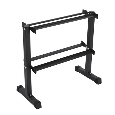 HolaHatha 106lb Neoprene Dumbbell Strength Training Weight Set w/Rack (Open Box) - VMInnovations
