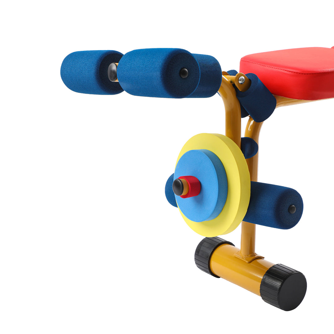 HolaHatha Kids Weight Bench Set w/35" Bench & Adjustable Headrest (Open Box) - VMInnovations