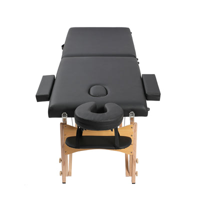 HolaHatha Portable Adjustable Professional Massage Table with Carrying Case