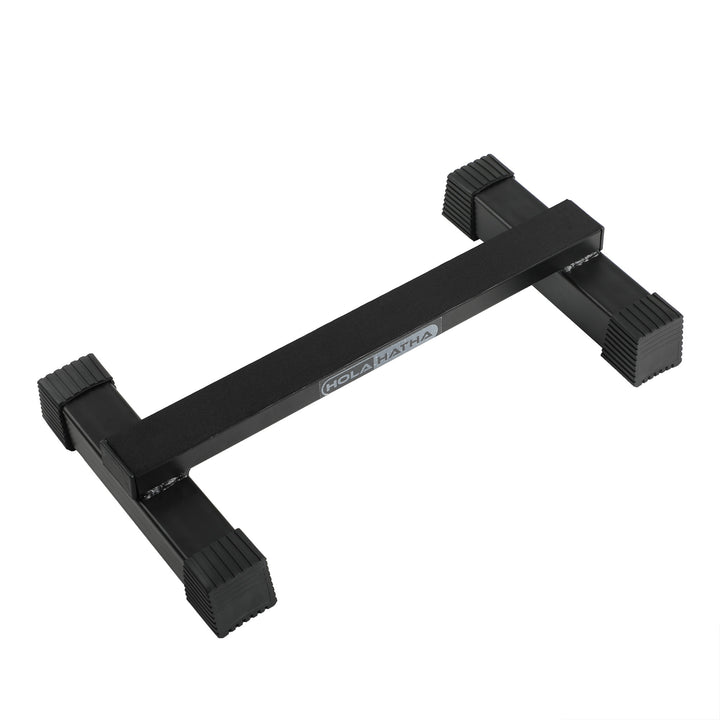 HolaHatha Calf Raise Bar Leg Exercise Non Slip Steel Fitness Stretcher, Black