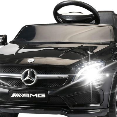 TOBBI 6 Volt Kids Electric Battery Powered Ride On Toy Mercedes Benz Car, Black - VMInnovations
