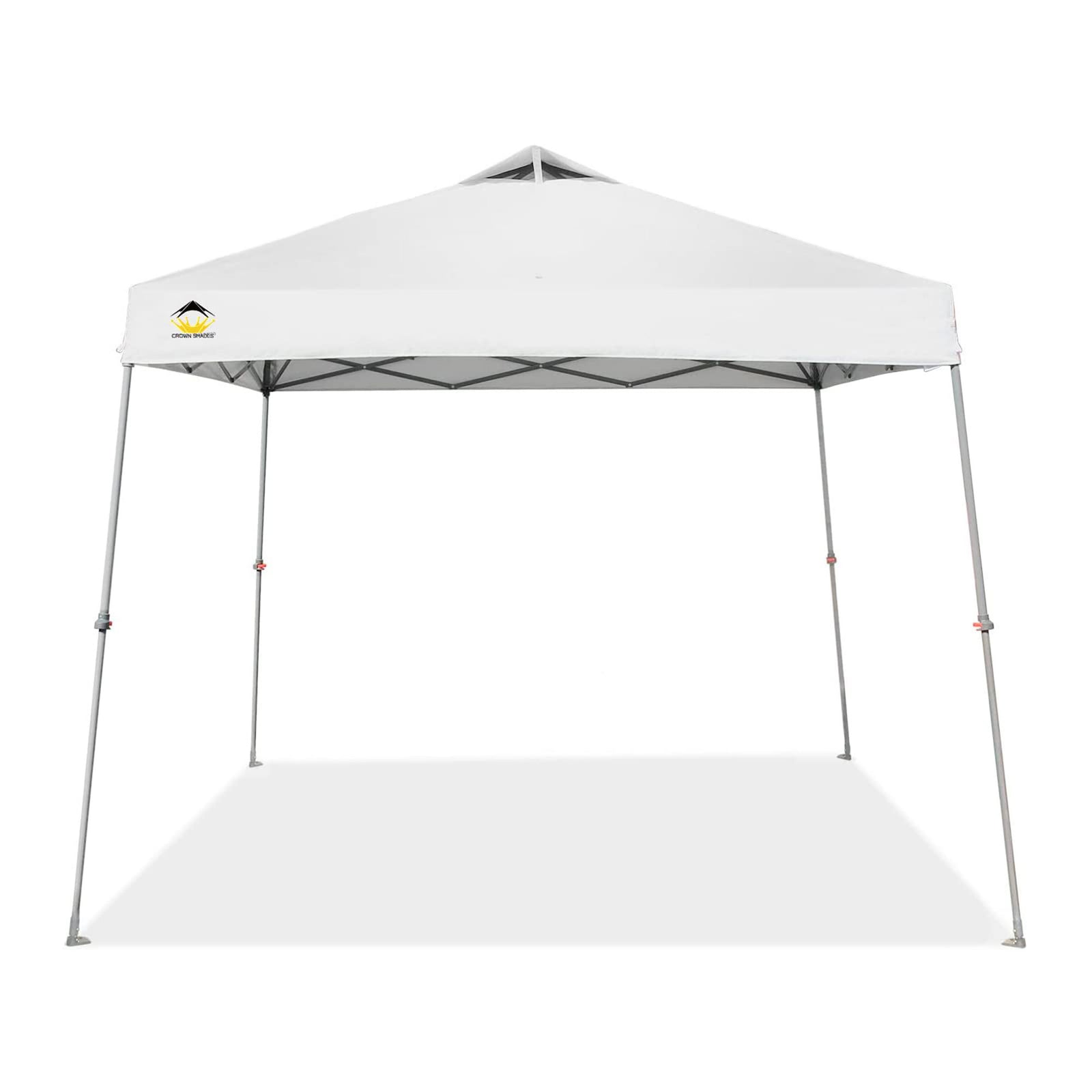 Crown Shades 11' x 11' Base 9' x 9' Top Instant Pop Up Canopy, White (Used) - VMInnovations