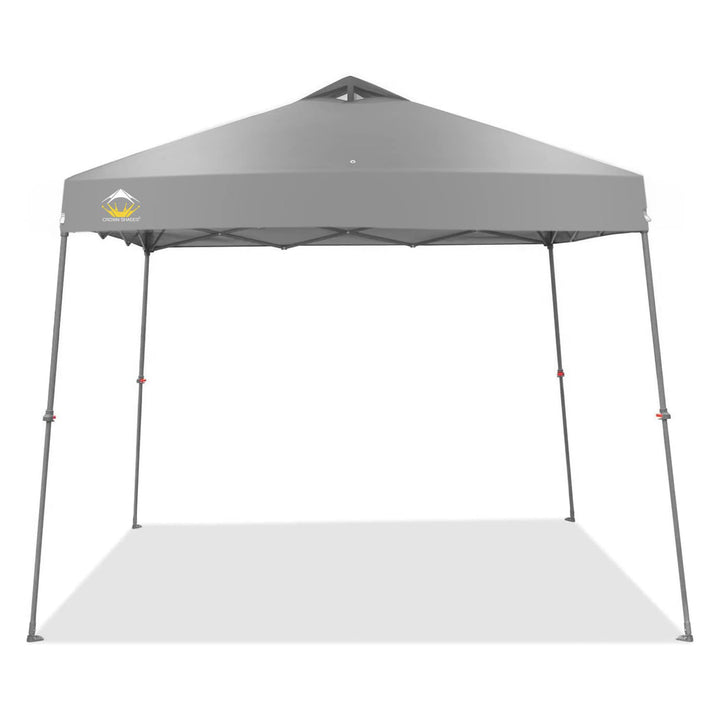 Crown Shades 11' x 11' Base 9' x 9' Top Pop Up Canopy w/Carry Bag, Gray (Used)