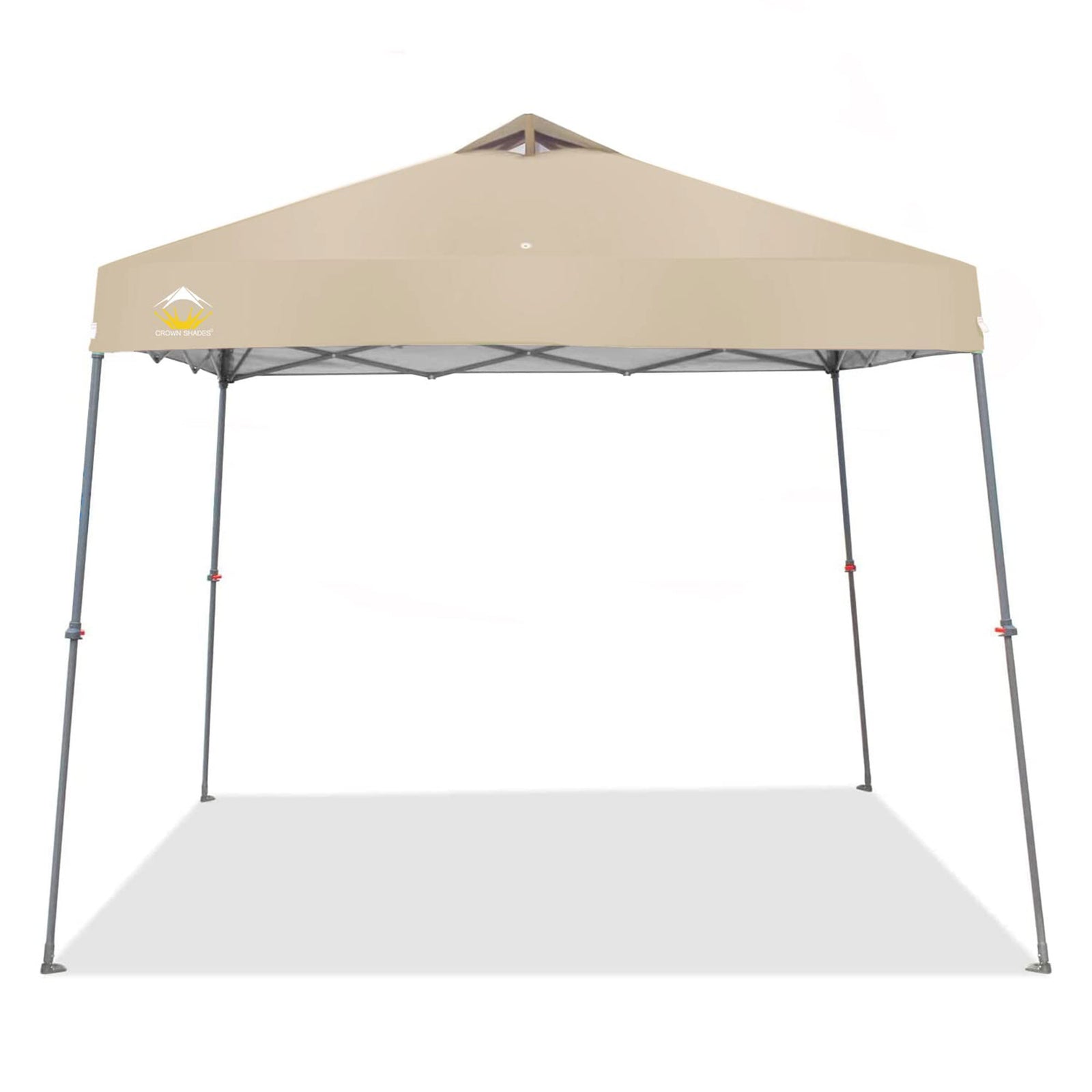 Crown Shades 11' x 11' Base 9' x 9' Top Instant Pop Up Canopy, Beige (Used) - VMInnovations