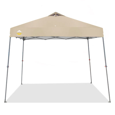Crown Shades 11' x 11' Base 9' x 9' Top Instant Pop Up Canopy, Beige (Open Box)
