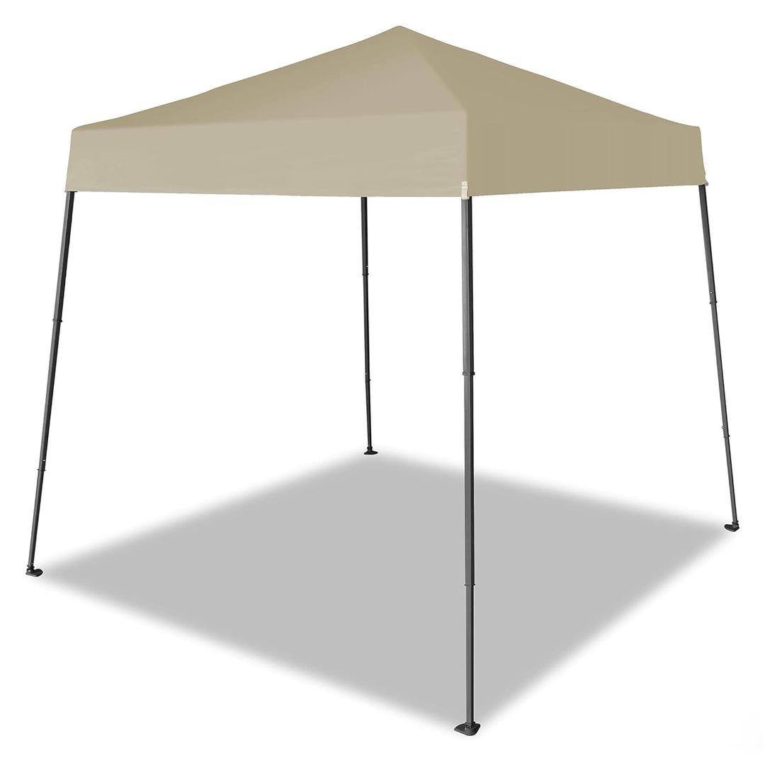 Crown Shades 8'x8' Base 6.5'x6.5' Canopy w/Carry Bag, Beige(Open Box) (Used)