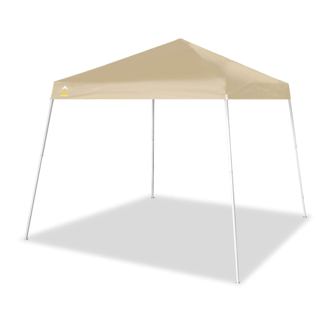 Crown Shades 10x10'' Base 8x8' Top Canopy w/Carry Bag, Beige (Open Box) (Used)