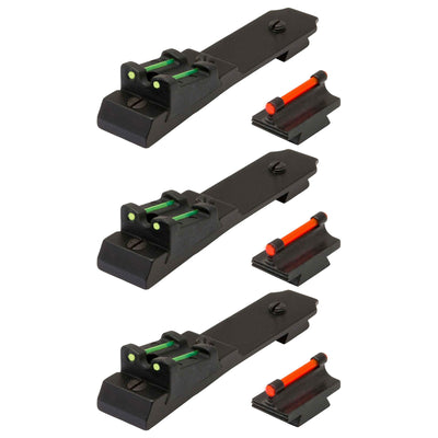 TruGlo Fiber Optic Front Rear Hunting Rifle Accessories for Gun Sight (3 Pack)