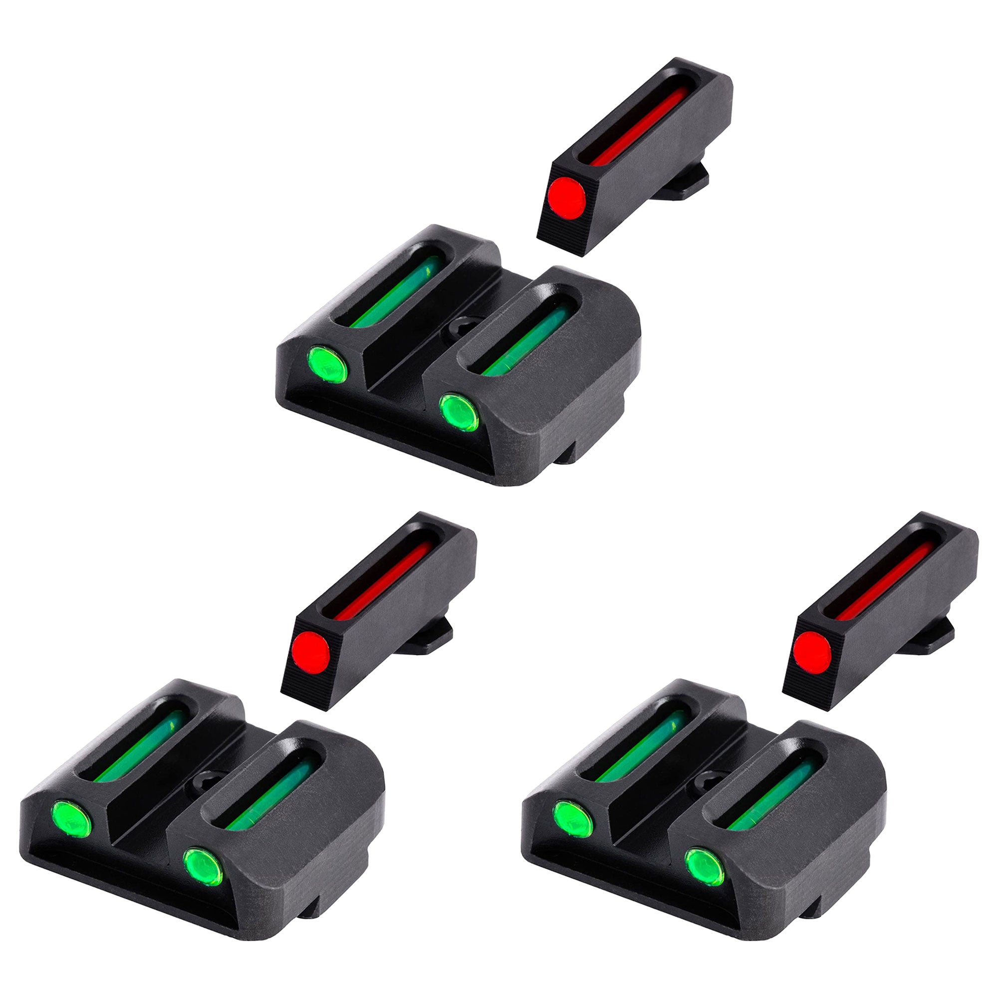 TruGlo Fiber Optic Handgun Glock Pistol Sight Accessories for Glock 17 (3 Pack)