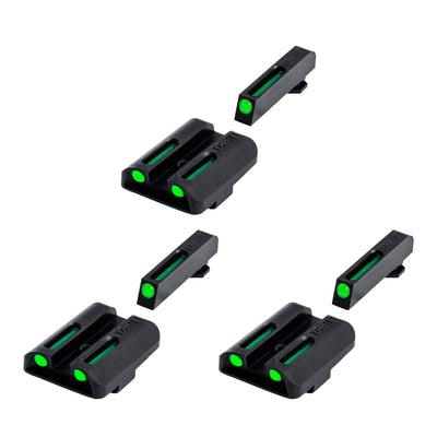 TruGlo TFO Tritium Fiber Optic Sight Accessories, Glock 17/17L & More (3 Pack)