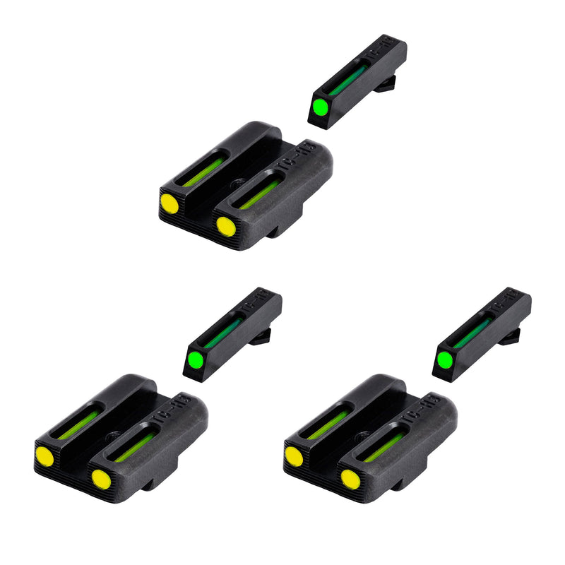 TruGlo Fiber Optic Handgun Glock Pistol Sight Accessories for Glock 42 (3 Pack)