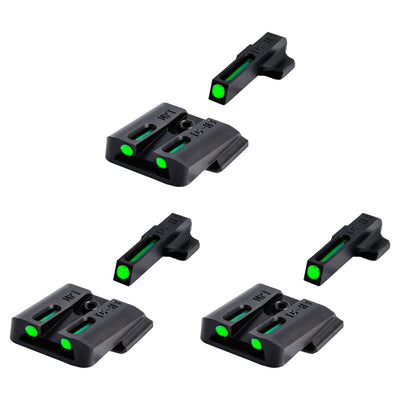 TruGlo TFO Tritium Fiber Optic Gun Sight Set, Fits Glock 17/17L Models (3 Pack)