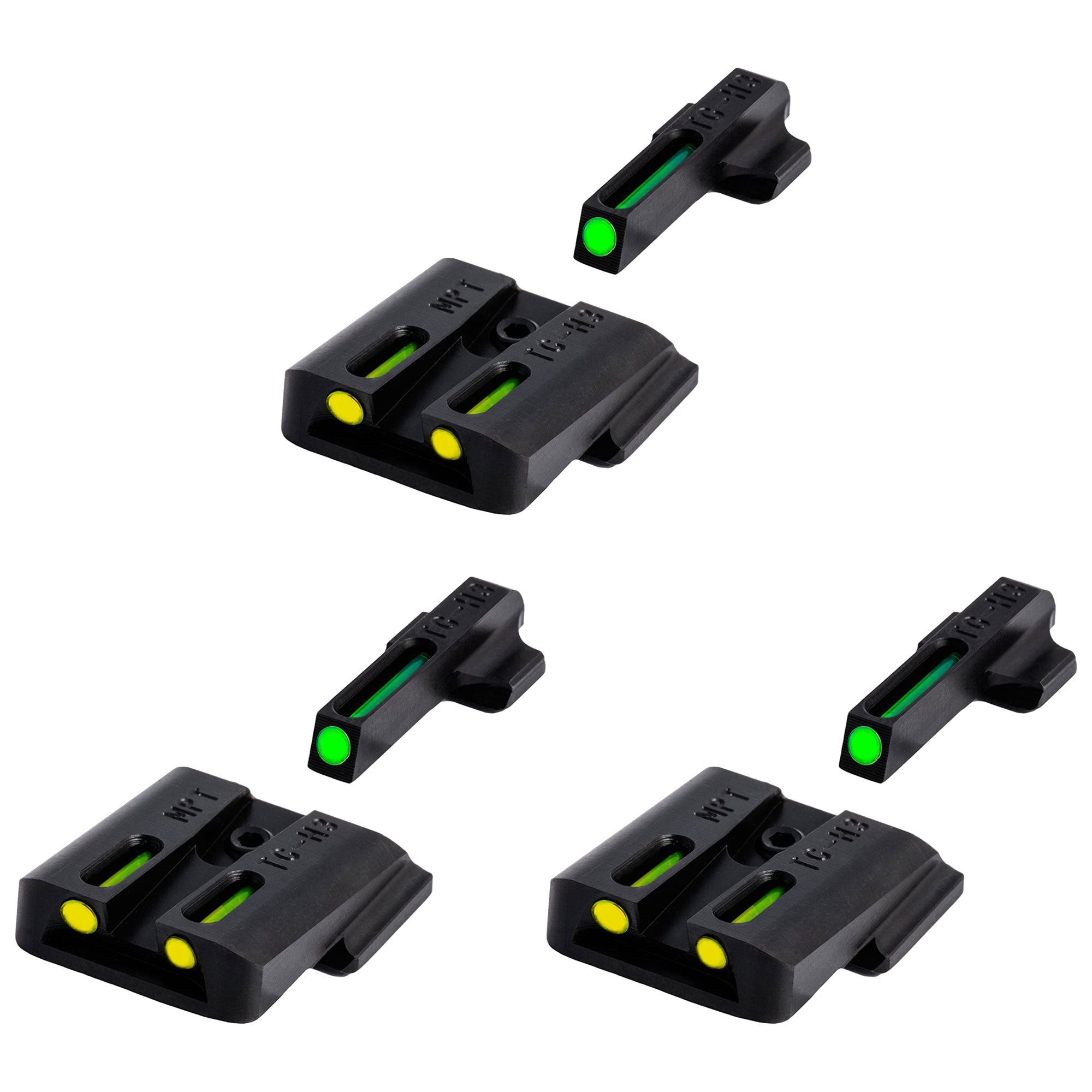 TruGlo TFO Tritium Fiber Optic Gun Sight Set, Fits Glock 17/17L Models (3 Pack)
