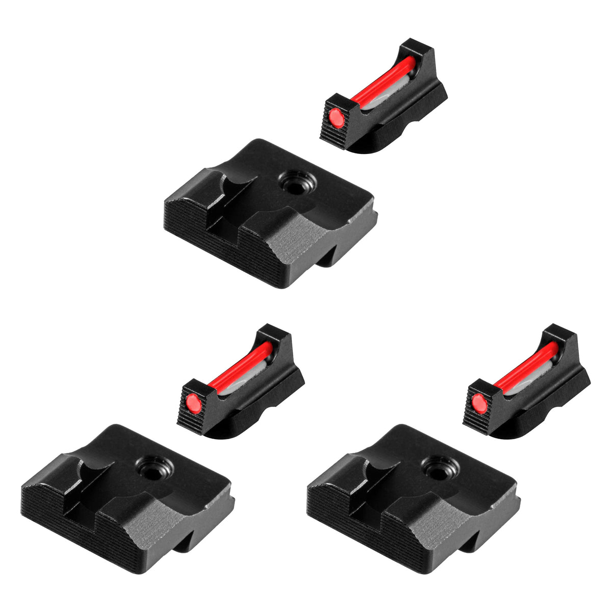TruGlo Fiber Optic Glock Pistol Sight Accessories, Fits CZ 75 Series (3 Pack)