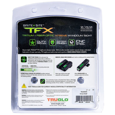 TruGlo TFK Fiber Optic Tritium Pistol Sight with Snag Free Construction (3 Pack)