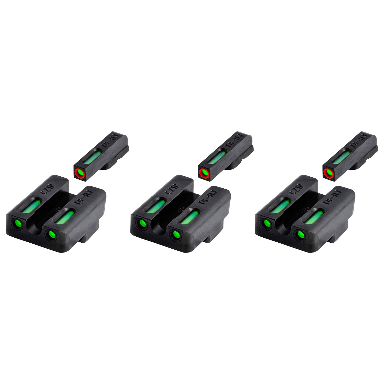 TruGlo TFK Pro Fiber Optic Tritium Handgun Pistol Sight Accessories (3 Pack) - VMInnovations