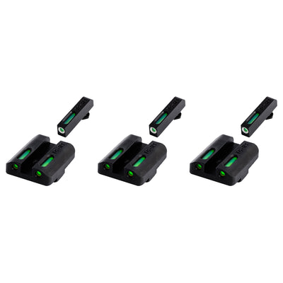 TruGlo TFK Fiber Optic Tritium Handgun Sight, Fits Glock 17/17L Models (3 Pack)