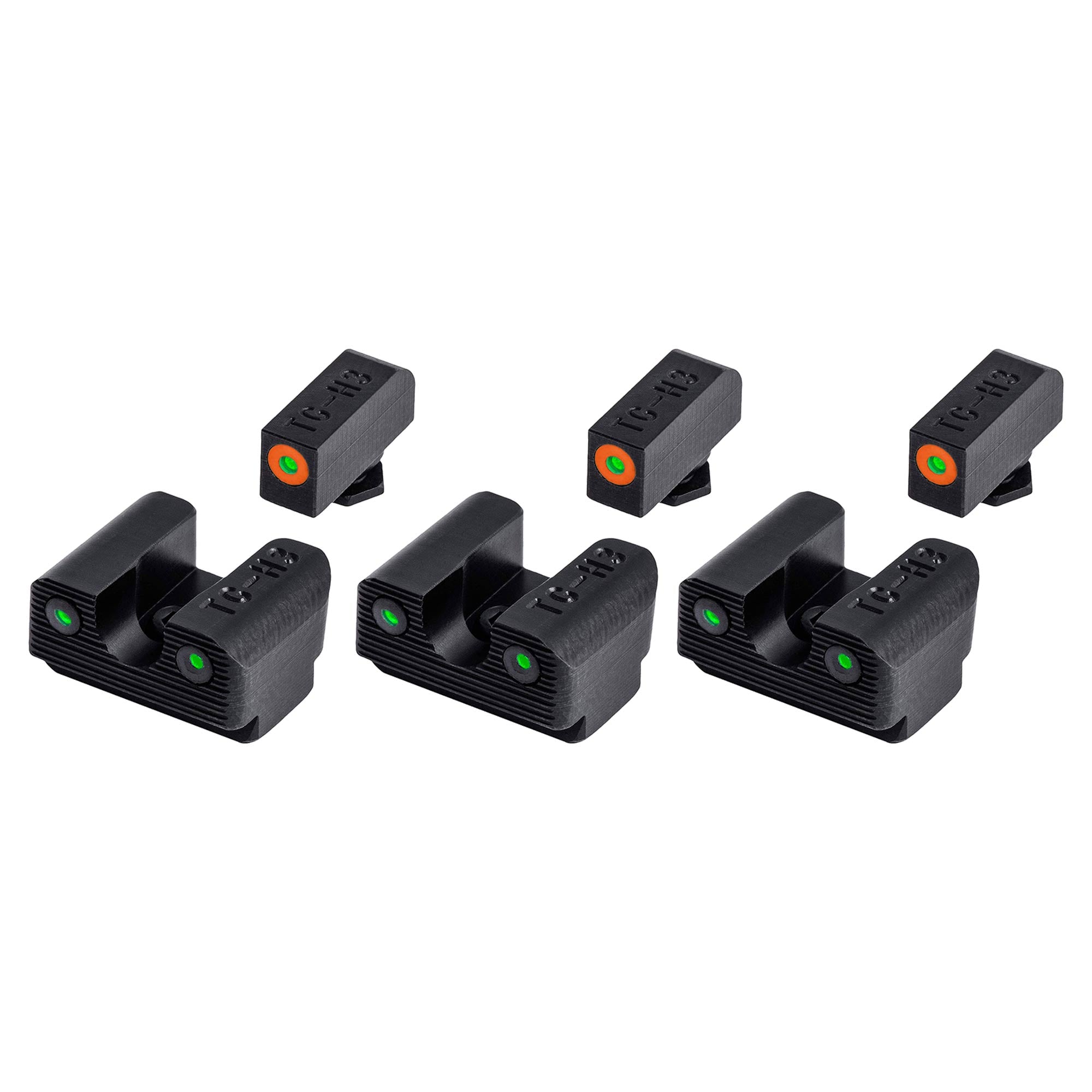 TruGlo Tritium Pro Brite Night Sight for Glock 42, 43, 43 x, and 48 (3 Pack)