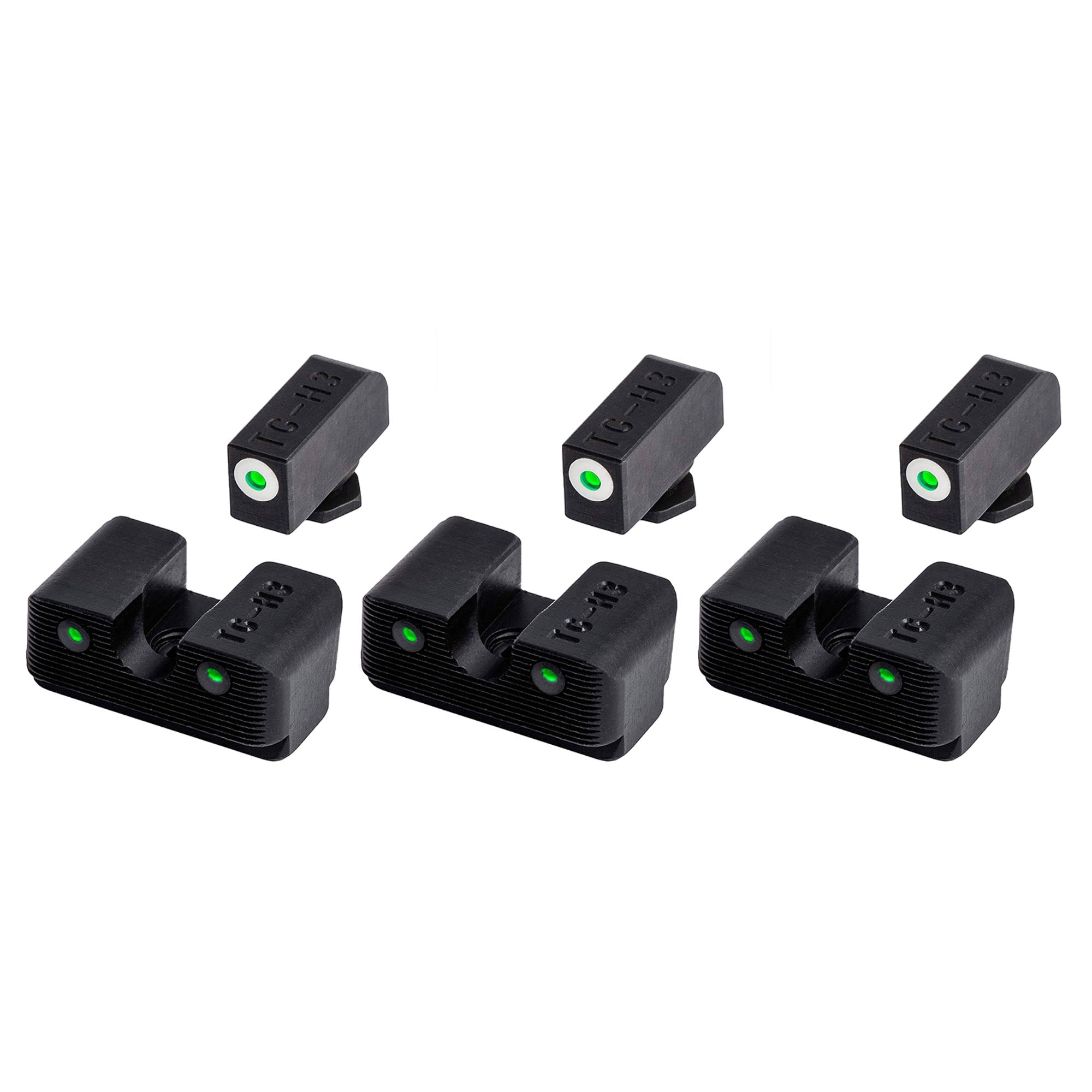 TruGlo Tritium Pro Glow in the Dark Night Sights for Glock Pistols (3 Pack)