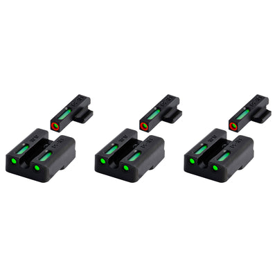 TruGlo Pro TFK Fiber Optic Tritium Handgun Sight Accessory for Outdoor (3 Pack)