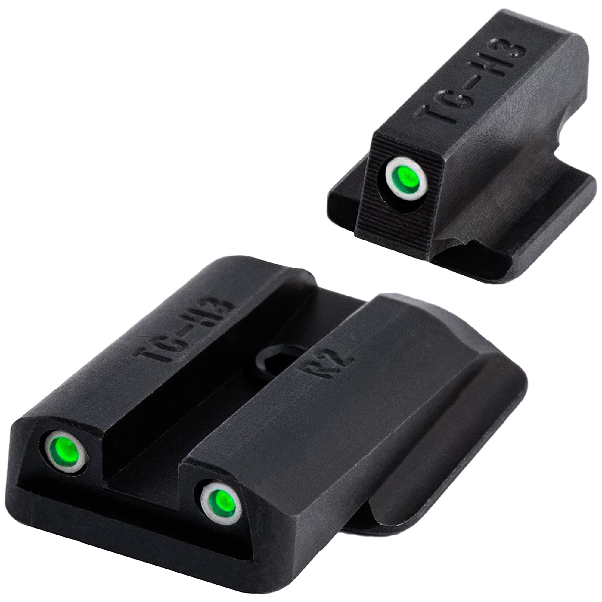 TruGlo Glow in the Dark High Set Pistol Sight for Ruger LC9, 9S and 380 (3 Pack)